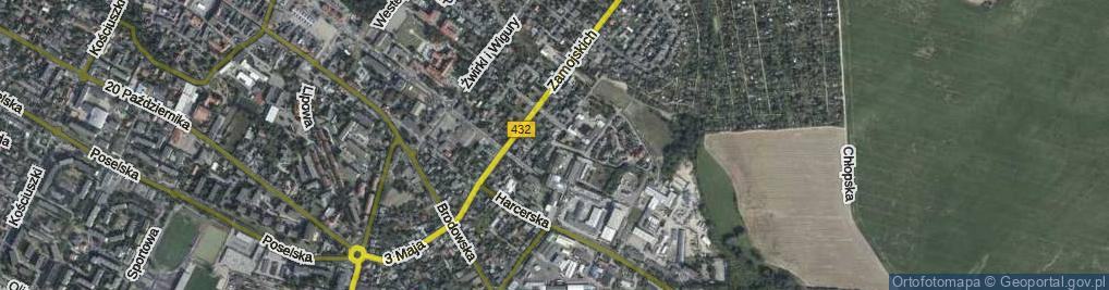 Zdjęcie satelitarne Działyńskich ul.